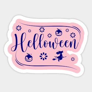 Halloween blue Sticker